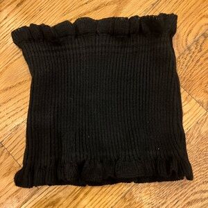Black Knit Tube Top